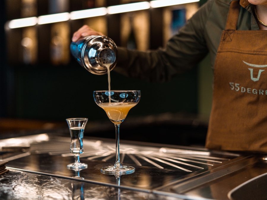 Pornstar Martini bij restaurant 55Degrees in Arnhem